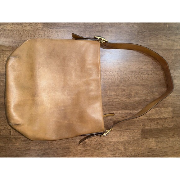 Coach 9183 British Tan Glove-Tanned Leather Duffle Sac Shoulder Bag Vintage - Picture 6 of 16